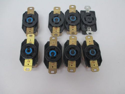 LOT 8 NEW HUBBELL ASSORTED 20A 250V TWIST-LOCK RECEPTACLE D257853
