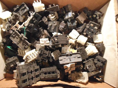 HUGE LOT OF CONTACT BLOCK GE ALLEN BRADLEY SQUARE D &amp; MORE,  MIXED STYLES