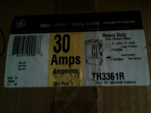 TH3361R GE Heavy Duty Safety Switch 30 Amp 600V ***