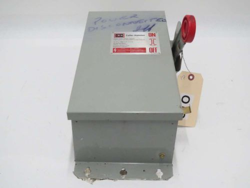 Cutler hammer 12hd361 heavy duty 30a 600v-ac fusible disconnect switch b446180 for sale
