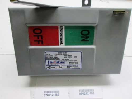 Starline Busway Tap Box FD100-30-3-250-4 Fused 30 amp 240 Vac New Old Stock