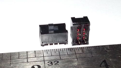 10 Pieces, Small Black DPDT Slide Switch, PCB Mount, NOS