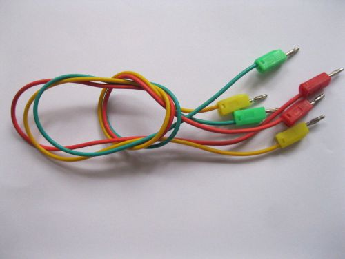 2 set 2mm nickel banana plug test cable 3 color 40cm for sale