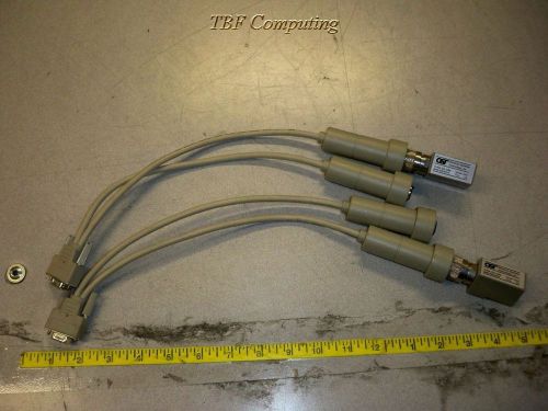 Lot of 2*dual twinax female-db9 female cable &amp; 2*ost 5501 twinax to rj45 adapter for sale