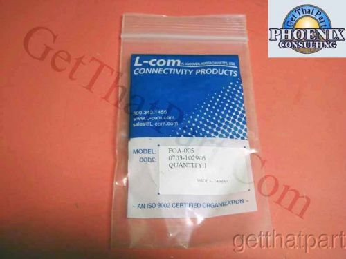 Lcom l-com foa-005 duplex plastic sc to sc fiber optic couplers for sale
