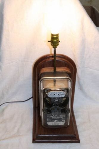 1930’s WESTINGHOUSE TYPE OB WATTHOUR METER TABLE LAMP POLYPHASE STEAMPUNK