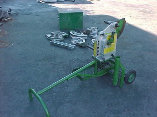 Greenlee no. 1818 mechanical bender &amp; 6 shoes &amp; accessories for sale