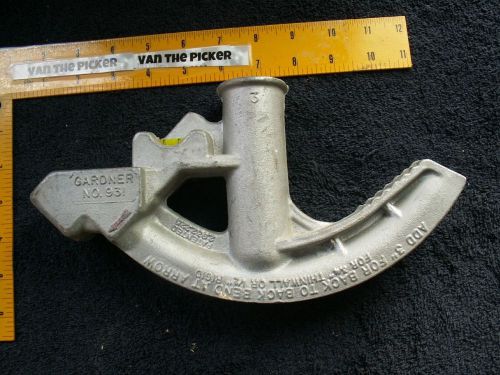 Gardner no. 931 pipe bender 3/4” thinwall &amp; 1/2&#034; rigid w/ levels for sale