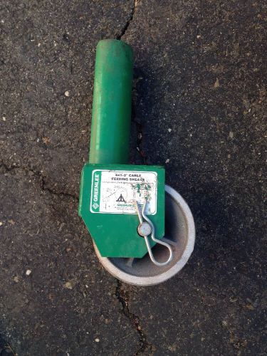 Greenlee 441-3 cable feeder sheave 3&#034; tugger puller for sale