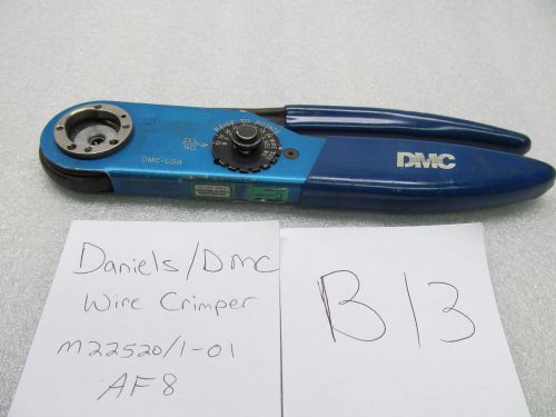 B13 - Daniels DMC M22520/1-01 AF8 Crimp Tool Wire Crimper Aircraft Terminal
