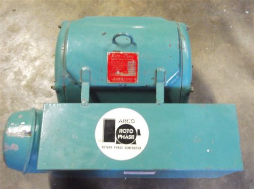 Arco electric rotary phase generator/converter model g for sale
