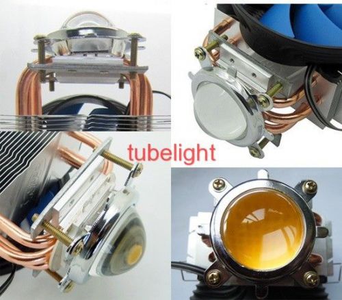 Heat Sink 3 copper pipe + Fan + 44mm Lens For 20W 50W 100W -150W High Power LED