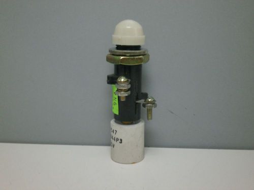 GE ET16 Indicator Pilot Light with Resistor for 125VDC - White Lens