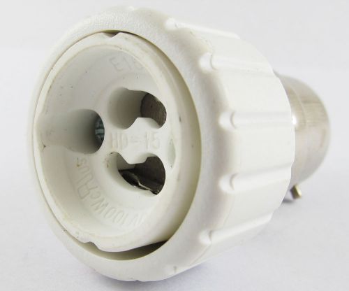 1pc B22 Male to GU10 Female Socket Base LED Halogen CFL Light Bulb Lamp Adapter