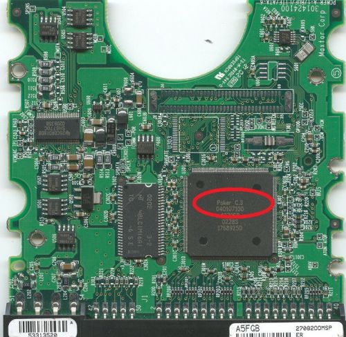 Pcb board for maxtor d540x-4d 4d060h3 60gb dak019k0  dak019ko 040106000 hdd for sale