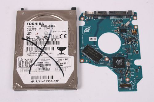 TOSHIBA MK8040GSX 80GB SATA 2,5 HARD DRIVE / PCB (CIRCUIT BOARD) ONLY FOR DATA