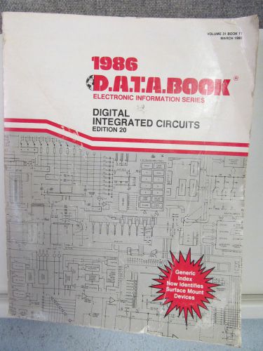 DATA BOOK DIGITAL INTEGRATED CIRCUITS EDITION 20  1986