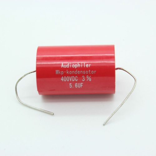 2X400V,5.6uF Tubular Red Audiophiler MKP Capacitors For Audio Amplifier circuit