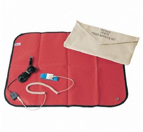 Desco 16475 mat, portable, with wrist strap esd new for sale