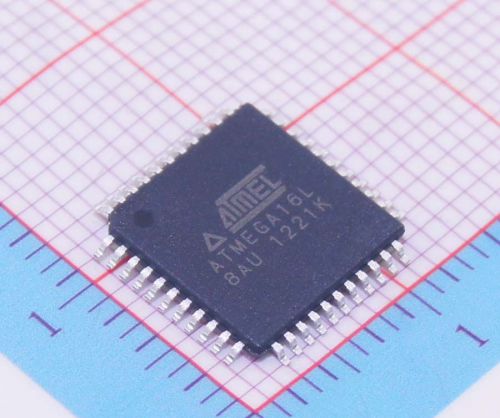 50pcs/lot ic atmega16l-8aur, 8-bit avr microcontroller with 16kbytes flash for sale