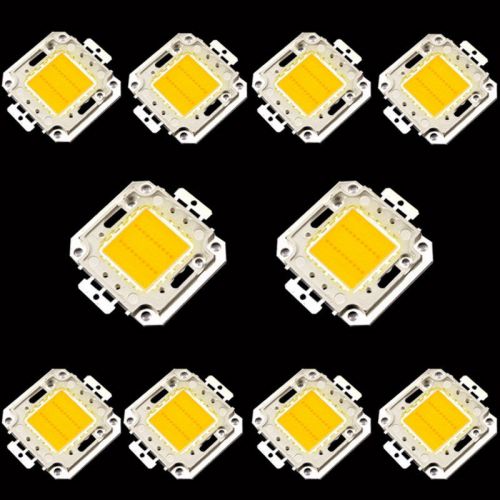 10pcs 20w Brightest LED Chip Energy Saving Chip Bulbs Lights Warm White Lamps