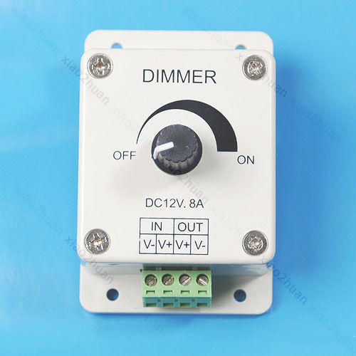 Hot LED Dimmer Adjustable Brightness Controller DC 12V 8A N