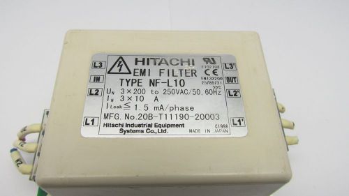 HITACHI EMI FILTER TYPE NF-L10