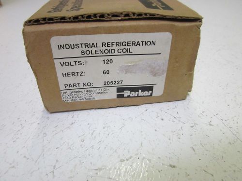PARKER 205227 INDUSTRIAL REFRIGERATION SOLENOID COIL 120V *NEW IN A BOX*