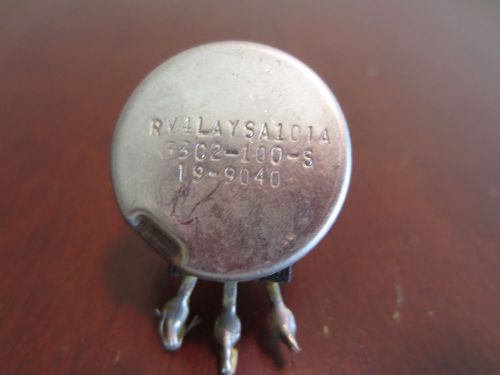 Clarostat RV4LAYSA101A 53C2-100-2 19-9040 Potentiometer