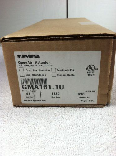 SIEMENS OPENAIR ACTUATOR GMA161.1U NEW IN BOX