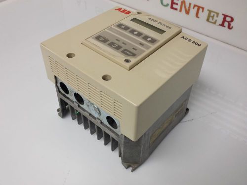Abb acs 200 inverter acs201-1p1-1-00-10 input 1~ 208-240 output 3~ 0-u1in for sale