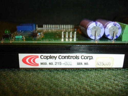Copley Controls Corp. Model 215 200 SERIES SERVO AMPLIFIER NEW OLD STOCK