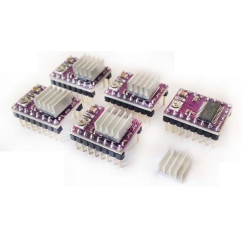 5 pcs of a drv8825 stepper motor driver modules with heat-sinks for sale