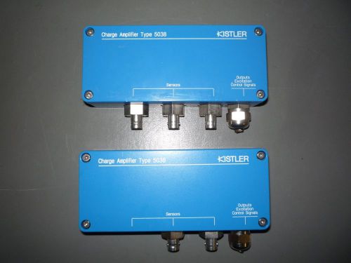 KISTLER CHARGE AMPLIFIER TYPE 5038A2 Lot of 2 with cables