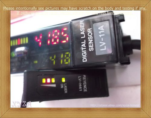 Keyence LV-11A &amp; LV-H41,Laser Sensor set sn:0086
