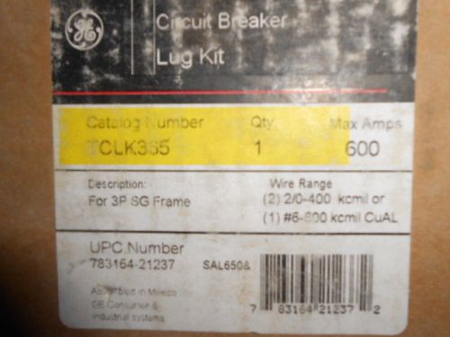GE Circut Breaker Lug Kit # CLK355