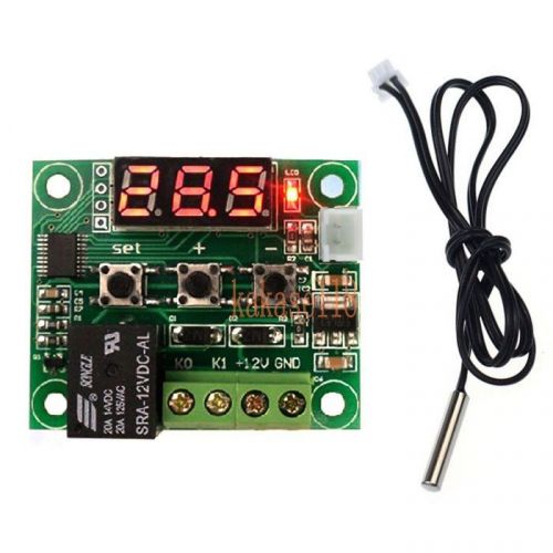 -50-110°c dc 12v heat cool temp thermostat temperature controler switch + sensor for sale