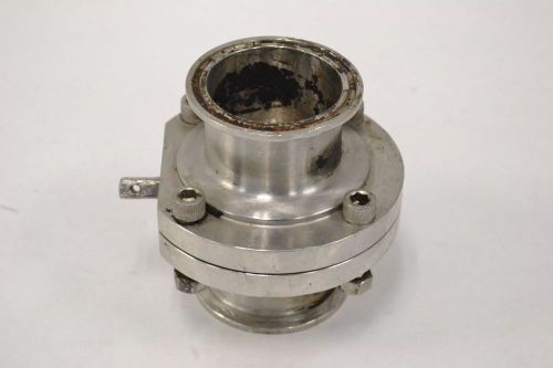 TRI CLOVER TRI CLAMP END STAINLESS BUTT WELD 2-1/2IN BUTTERFLY VALVE B311493