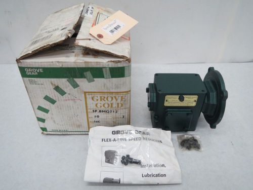 New grove gear sp.bm0215-3 3/4 in 1.02hp 10:1 56c gear reducer b271190 for sale