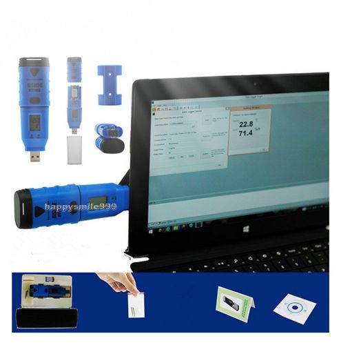 BTH01 Dual USB High Temperature Humidity Data Logger Recorder RH LCD Display