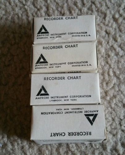 LOT OF 4 Amprobe Instrument Recorder Charts RCV12HX