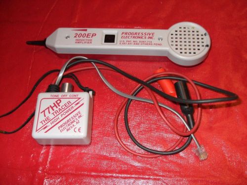 PROGRESSIVE ELECTRONICS 200EP AND TONE GENERATOR 77HP  WIRE TRACER -INSTRUCTIONS