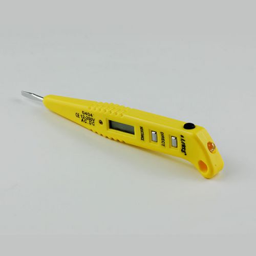 12-250V AC DC Digital Electric Tester Pen Probe Voltage Induction Detector Light