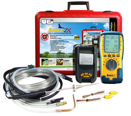 Uei c155kit eagle 2x combustion analyzer kit, extended life for sale