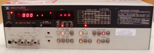 HP - AGILENT 4262A DIGITALMULTI FREQUENCY LCR METER WITH MANUAL!  CALIBRATED !