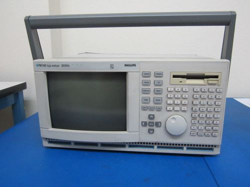 PHILIPS FLUKE PM 3585/90 200MHZ LOGIC ANALYZER AS-IS FOR PARTS/REPAIR