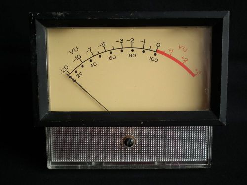 Vintage Weston VU Meter Model  #1942 with Mounting Bezel