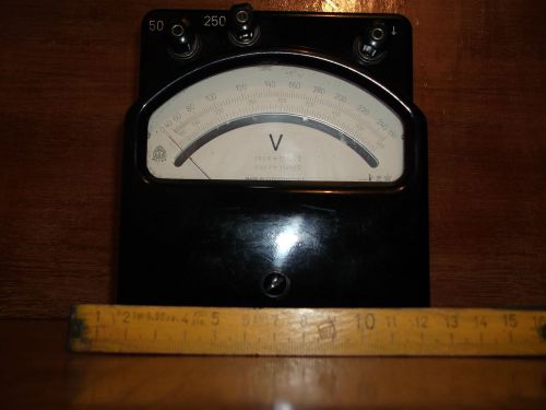 Vintage Volt Meter &#034;METRA&#034;, 1970s, Made in Czechoslovakia 250/500V, Rare Model