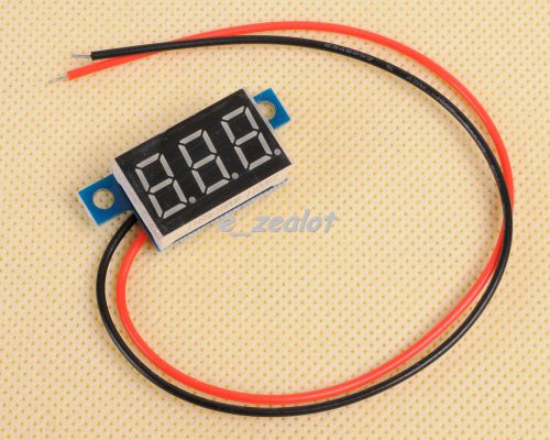 3.3v - 30v yellow led panel meter mini lithium battery digital voltmeter dc for sale