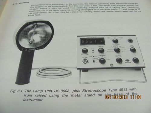 BRUEL &amp; KJAER MODEL 4913/4915: Digital Stroboscope - Instruction Manual # 18525